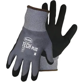 Boss 1UH7830X Seamless Knit Nylon Glove with Premium Nitrile Coated MicroSurface Grip on Palm & Fingers