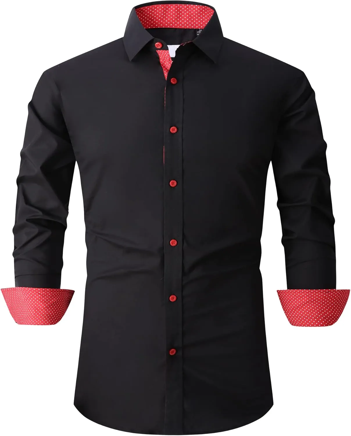 Damipow Mens Premium Casual Button Down Shirts Long Sleeve Regular Fit Men Shirt