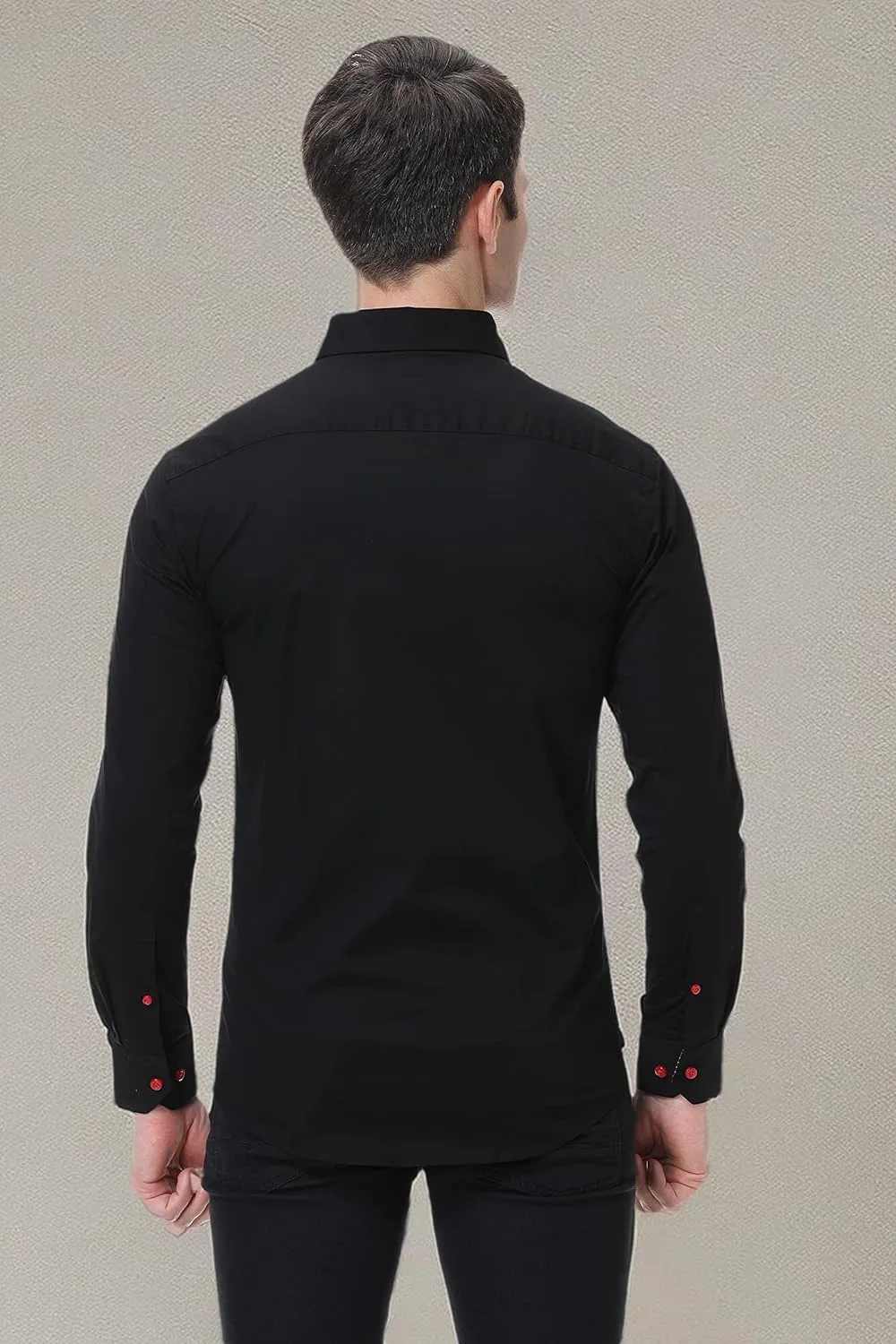 Damipow Mens Premium Casual Button Down Shirts Long Sleeve Regular Fit Men Shirt