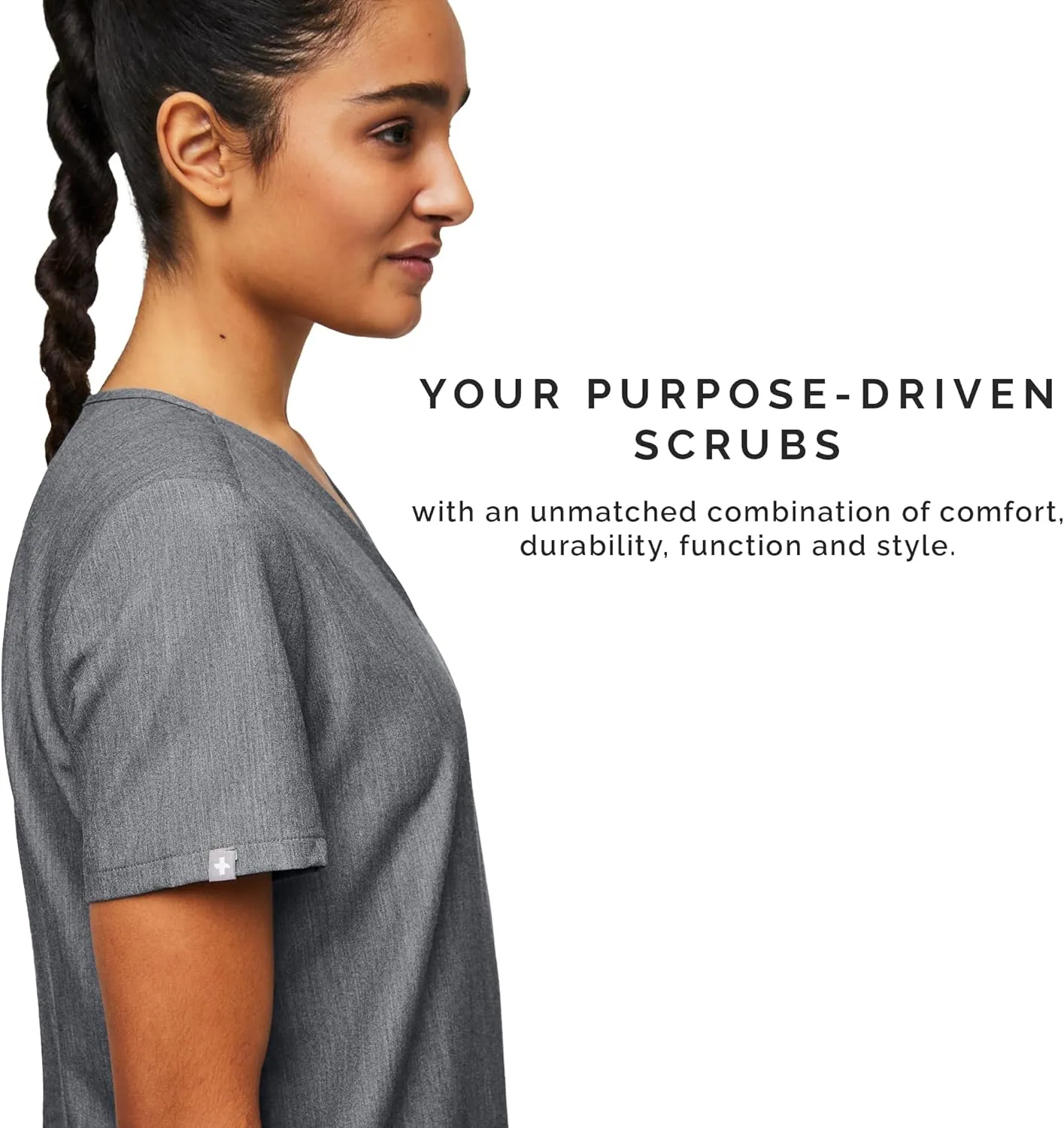 FIGS Casma Scrub Top for Women  Classic Fit, 3 Pockets, Four-Way Stretch, Anti-Wrinkle