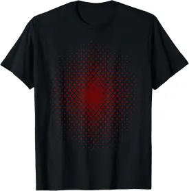 Geometric Abstract Halftone Gradient Dots Pattern design T-Shirt