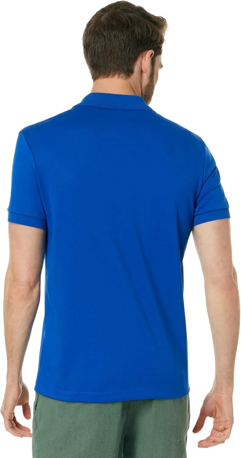 Lacoste Men's Short Sleeve Pima Jersey Interlock Regular Fit Polo Shirt