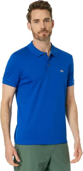 Lacoste Men's Short Sleeve Pima Jersey Interlock Regular Fit Polo Shirt