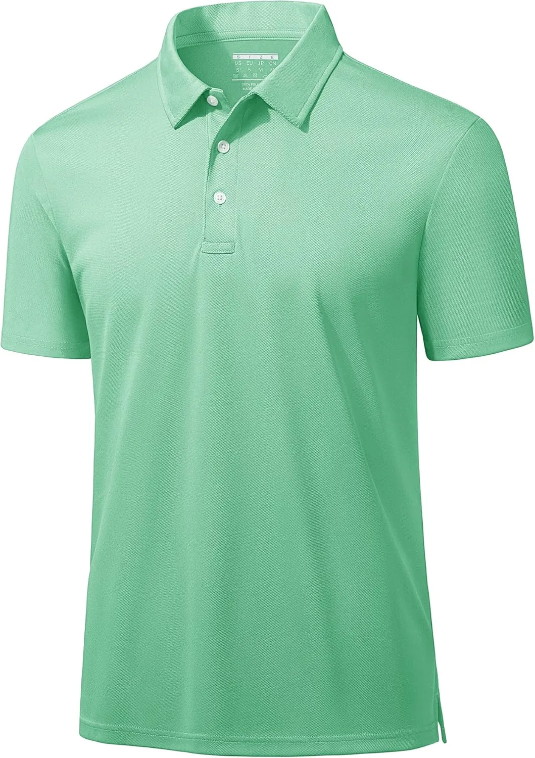 MAGCOMSEN Men's Polo Shirts 3 Buttons Casual Work T Shirts Quick Dry Short Sleeve Golf Shirt Pique Jersey Outdoor Performance