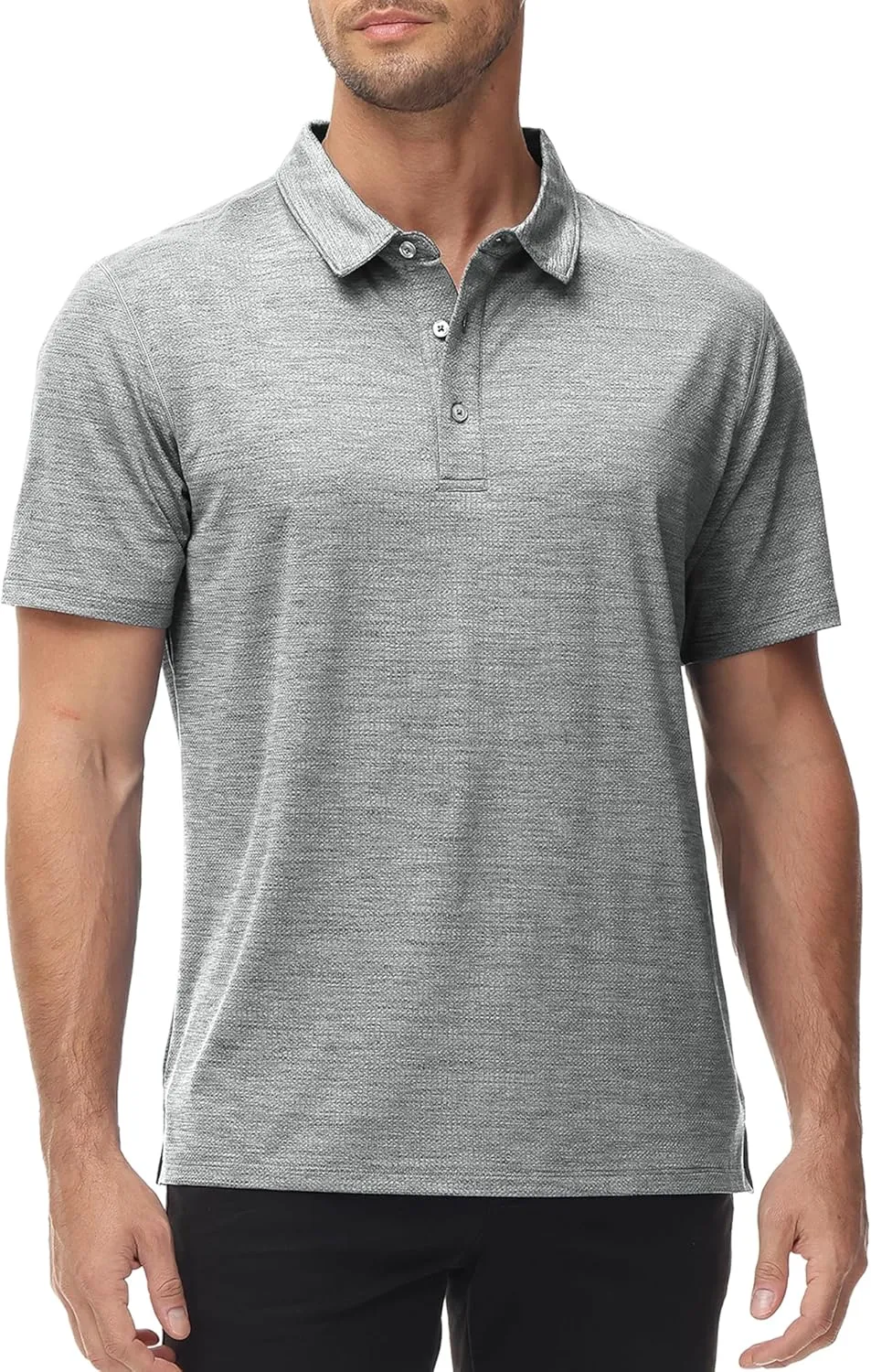 MIER Mens Polo Shirts Dry Fit Short Sleeve Performance Golf Shirt Moisture Wicking Athletic Casual Collared T-Shirt