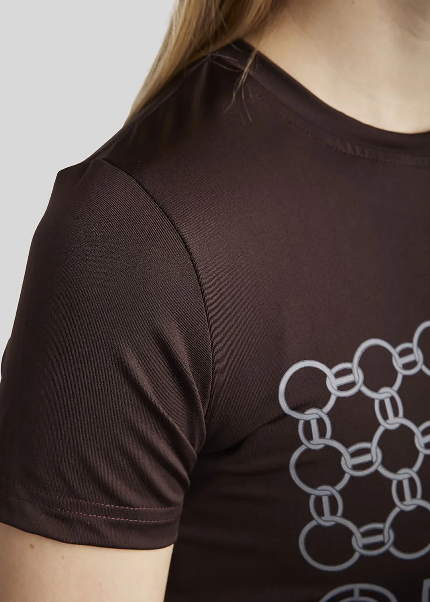 MoChain Frontprinted T-shirt - Brown