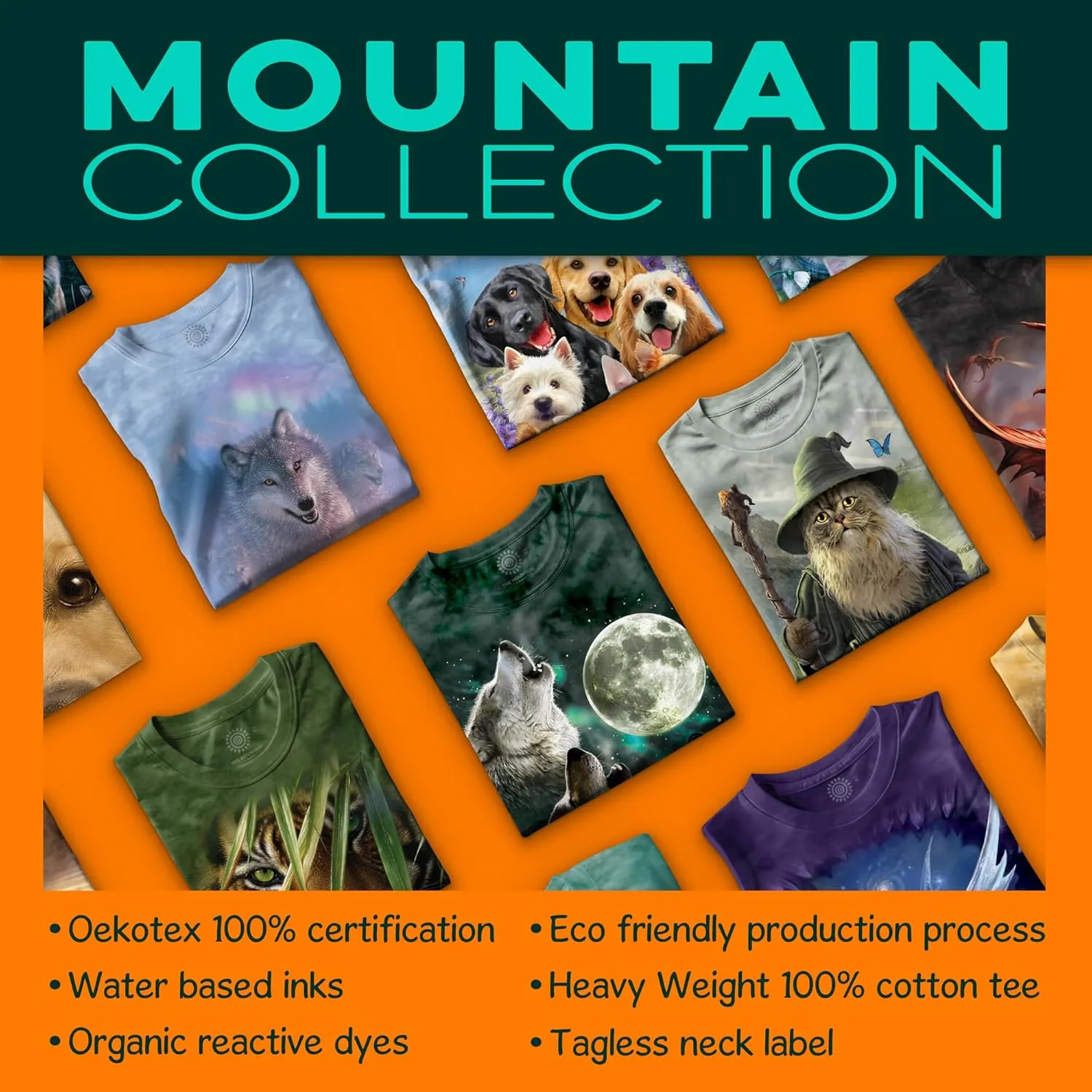 The Mountain Catdalf Unisex T Shirt | Premium, Hand-Dyed | Funny Cat Graphic Tee