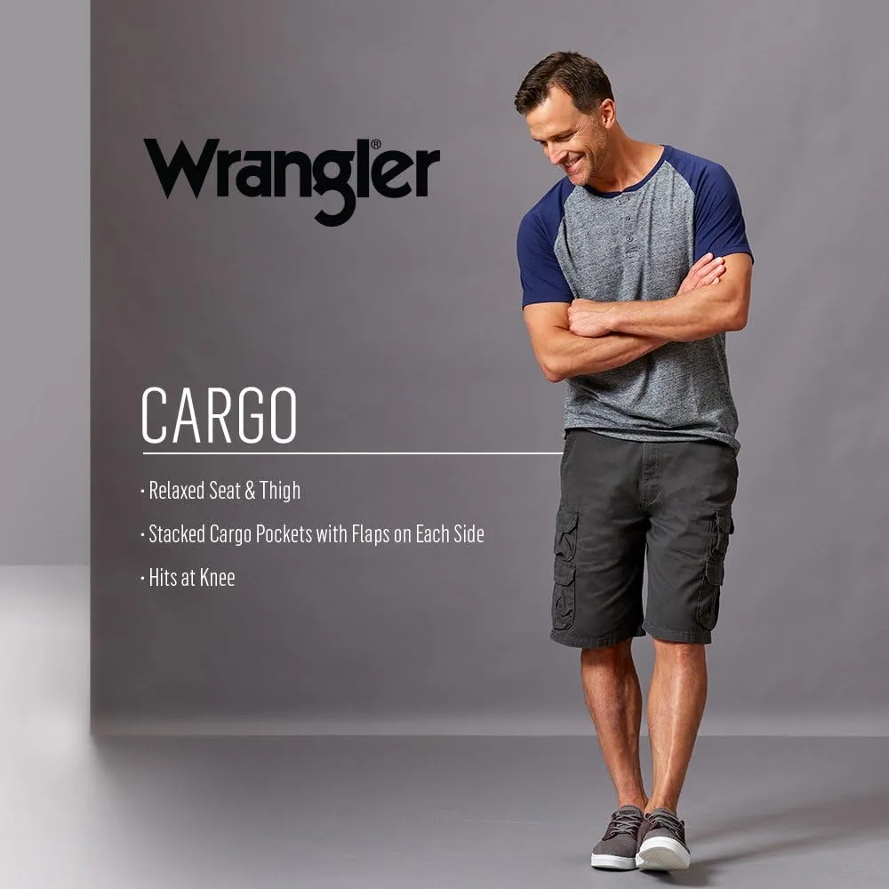 Wrangler Authentics Mens Premium Twill Cargo Short